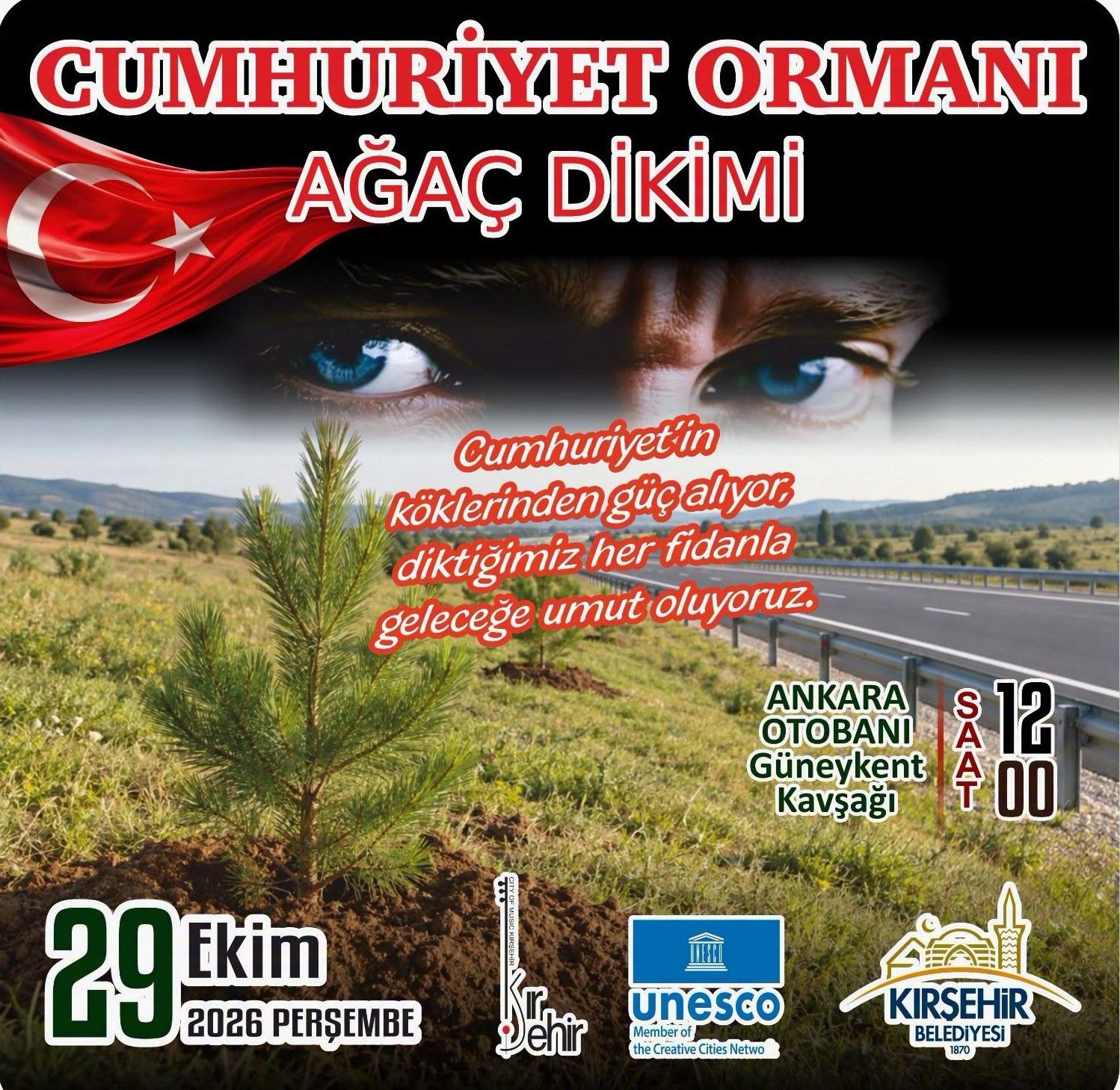 Kırşehir’de Cumhuriyet Coşkusu Yeşil Hamleyle Taçlanıyor