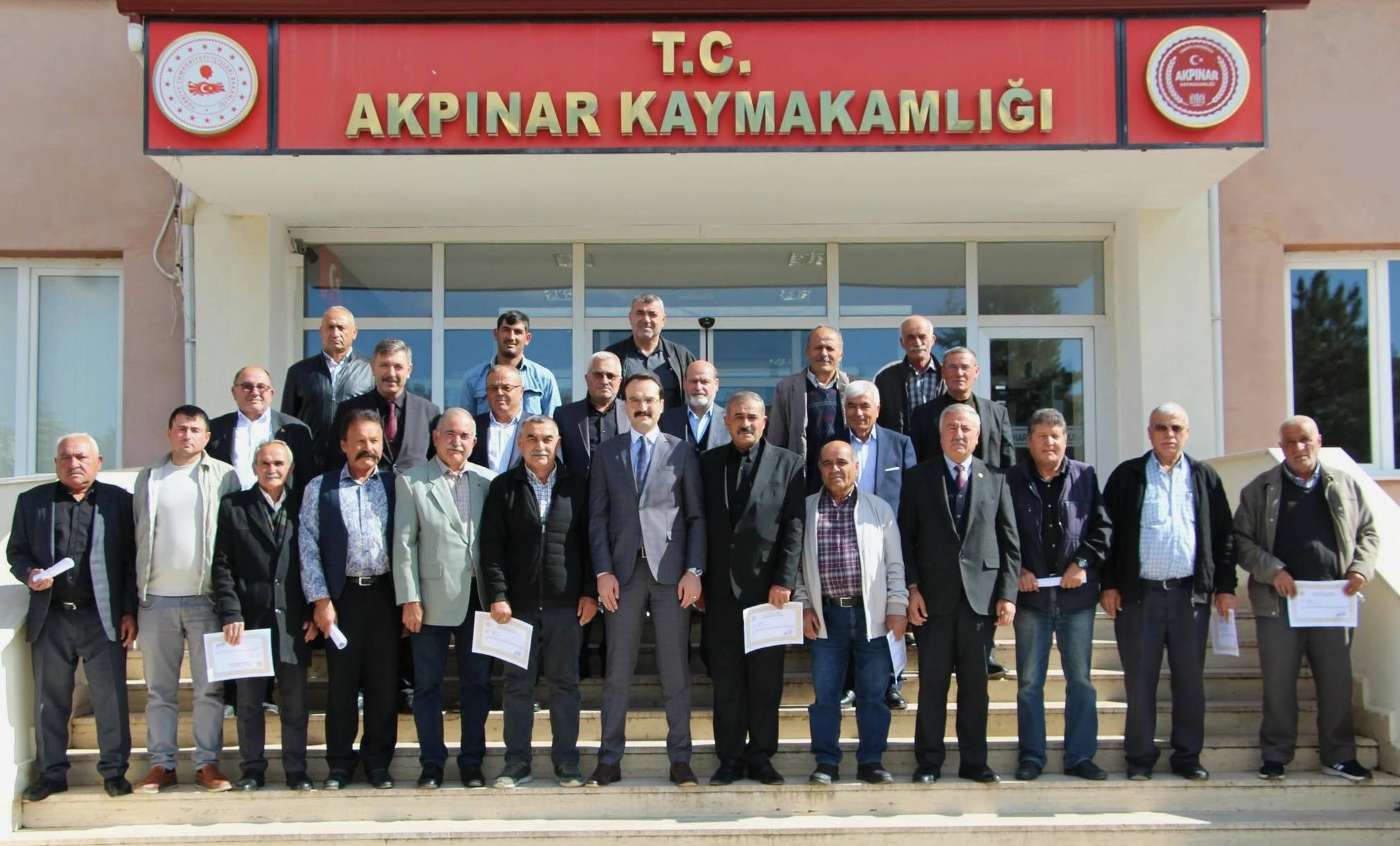 Köylere Hizmet Götürme Birliği Toplandı, Muhtarlara Teşekkür Belgesi Verildi (1)