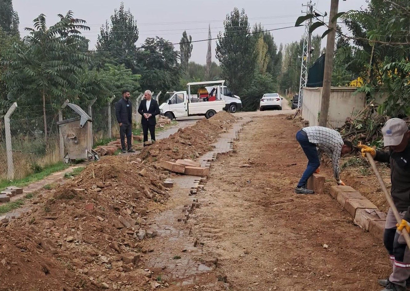 Özbağ’da Bozulan Yollar Için Çalışmalar Başladı (3)